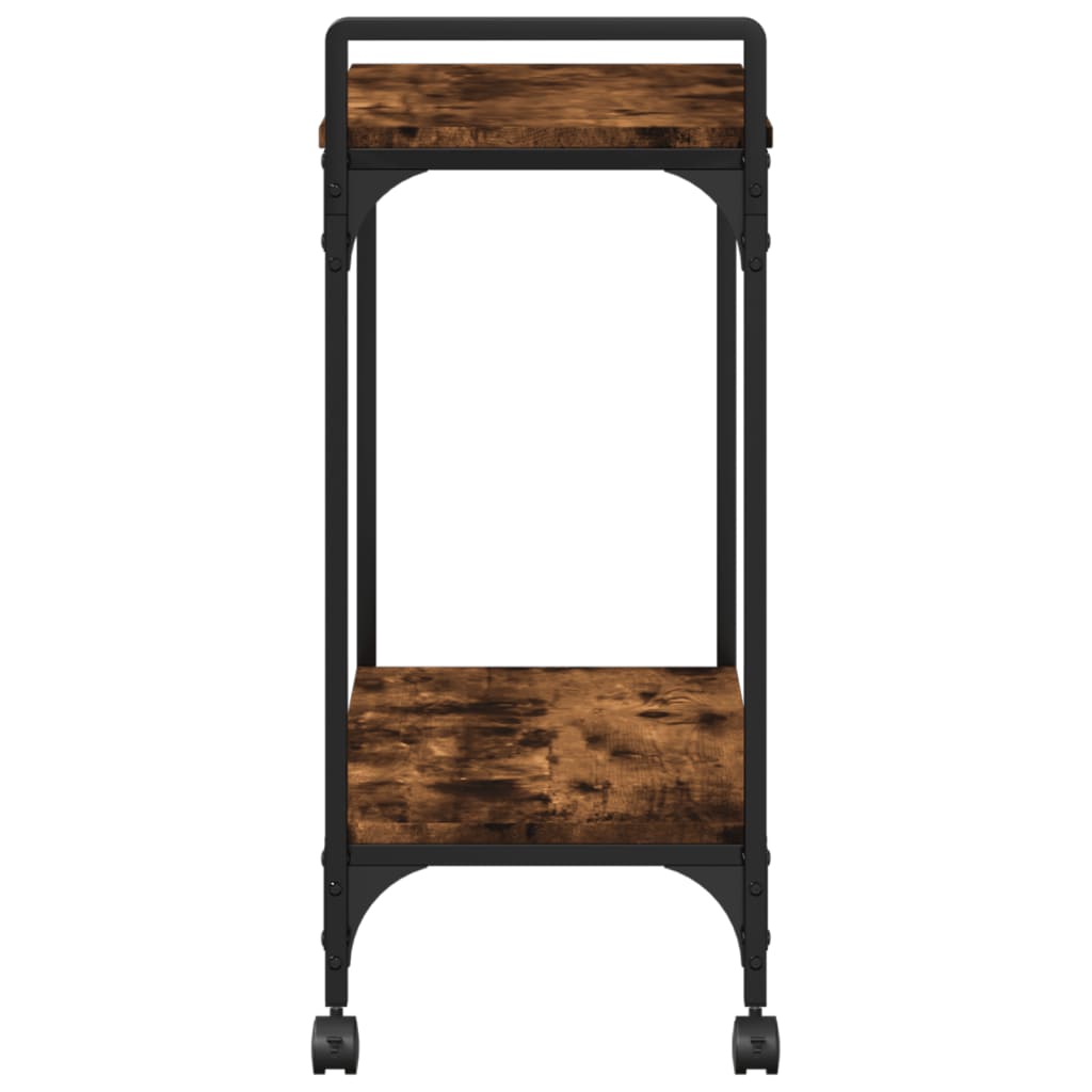 Cărucior De Bucătărie Stejar Fumuriu60,5X31X72,5Cm Lemnprelucrat