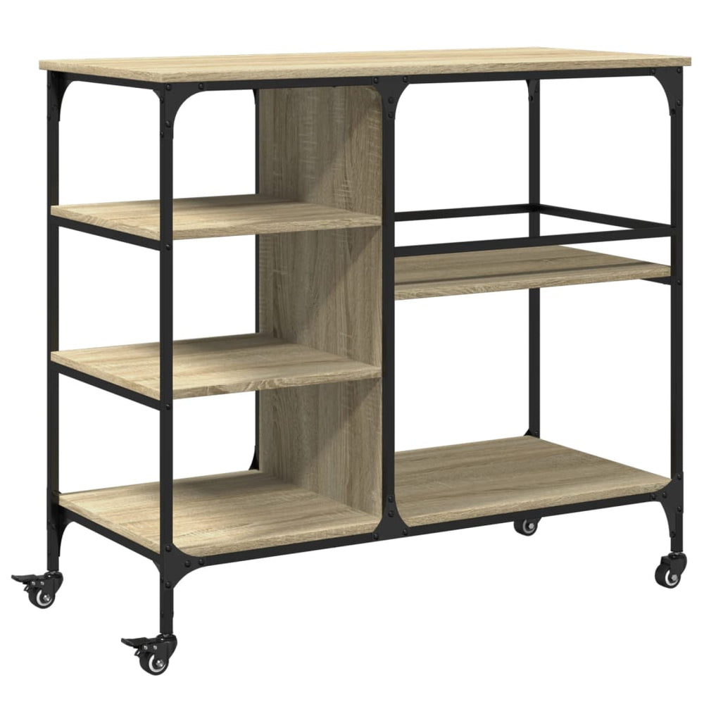 Cărucior De Bucătărie 100X45X89,5Cm Lemn Prelucrat