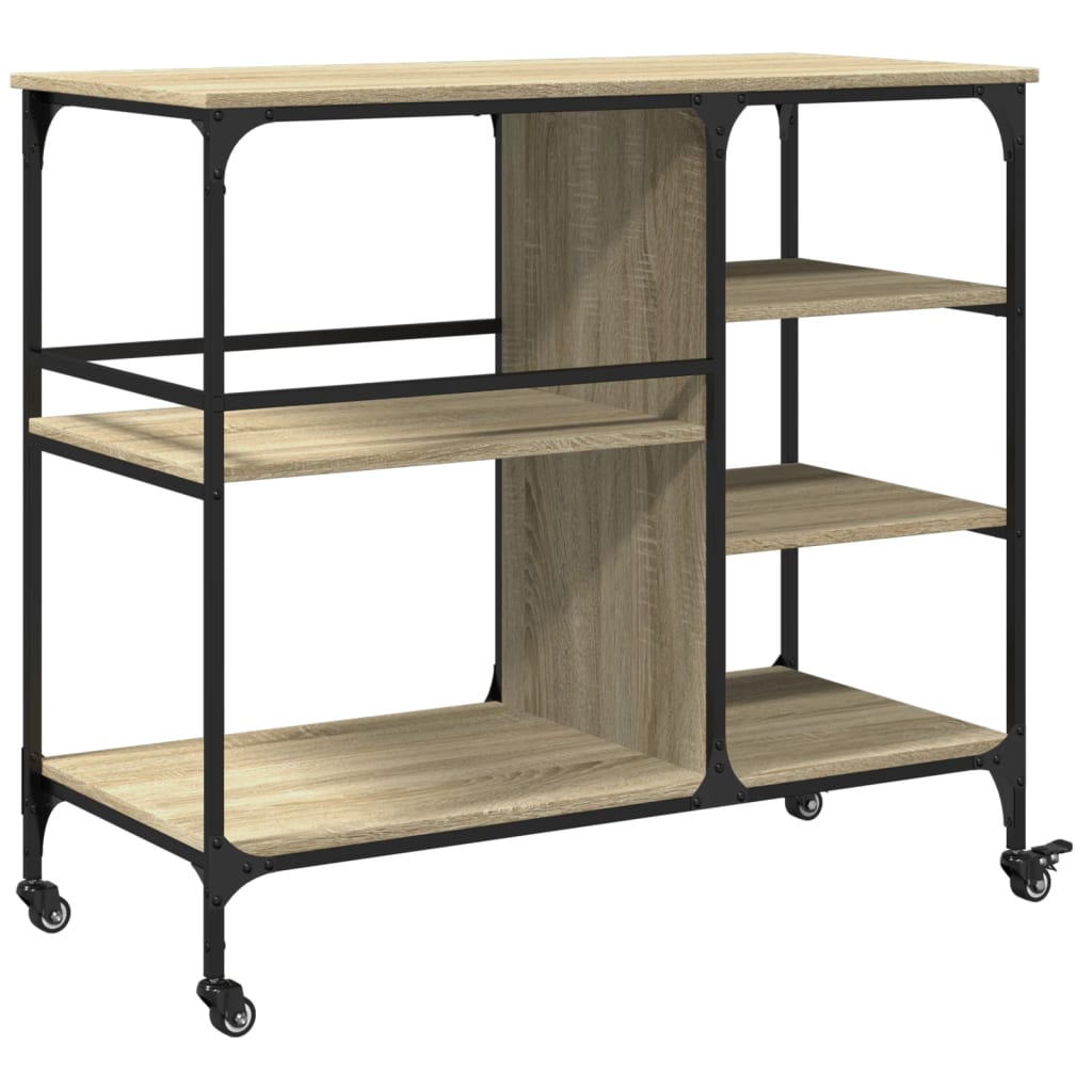 Cărucior De Bucătărie 100X45X89,5Cm Lemn Prelucrat