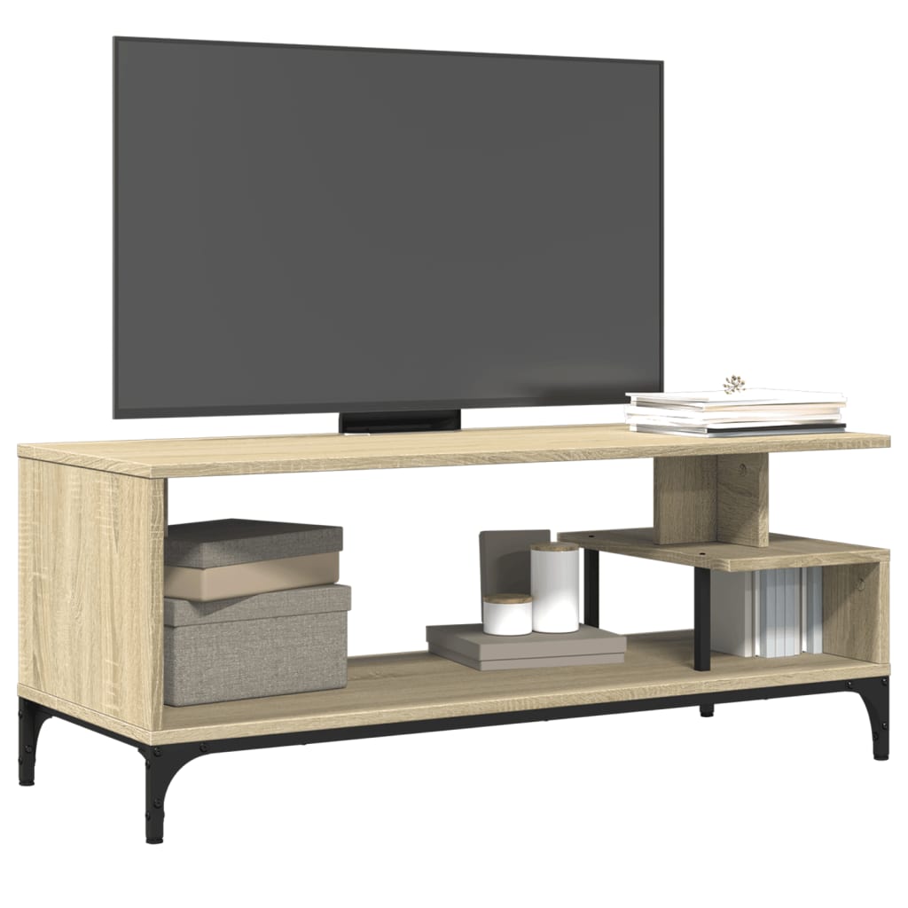 Comodă Tv, , 102X40X41 Cm, Lemn Și Oțel