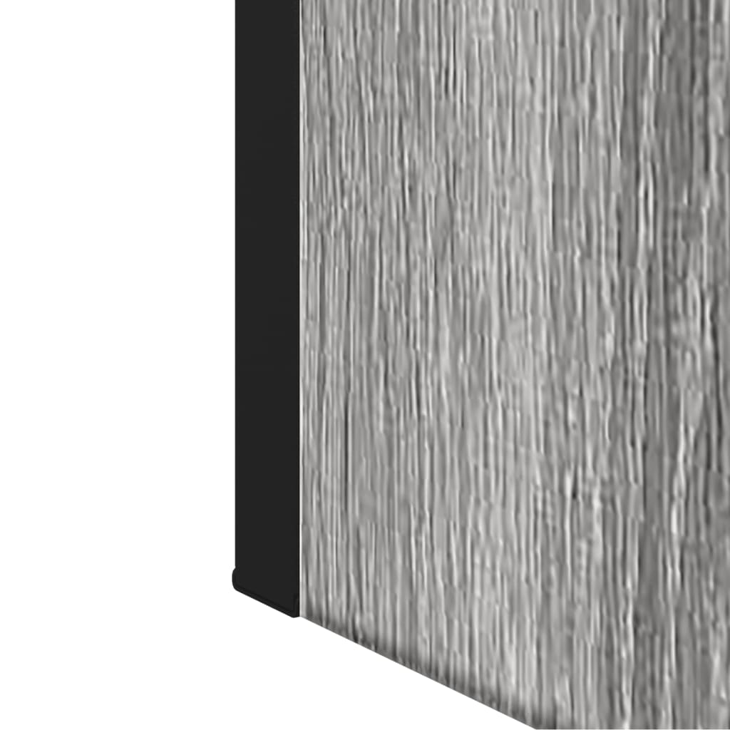 Dulap De Baie Cu Oglindă Gri Sonoma 60X16X60 Cm Lemn Compozit