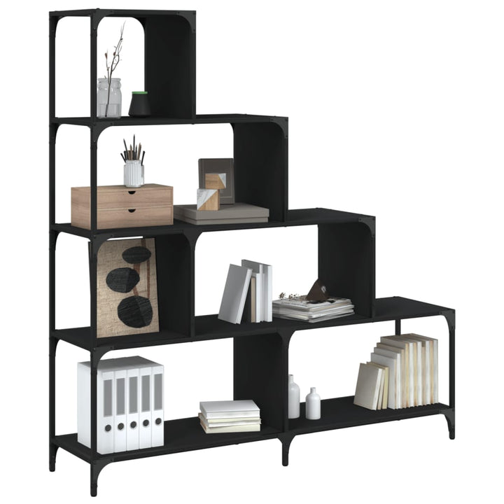 Bibliotecă Cu 4 Niveluri Gri Sonoma 139X33,5X149 Cm Lemn