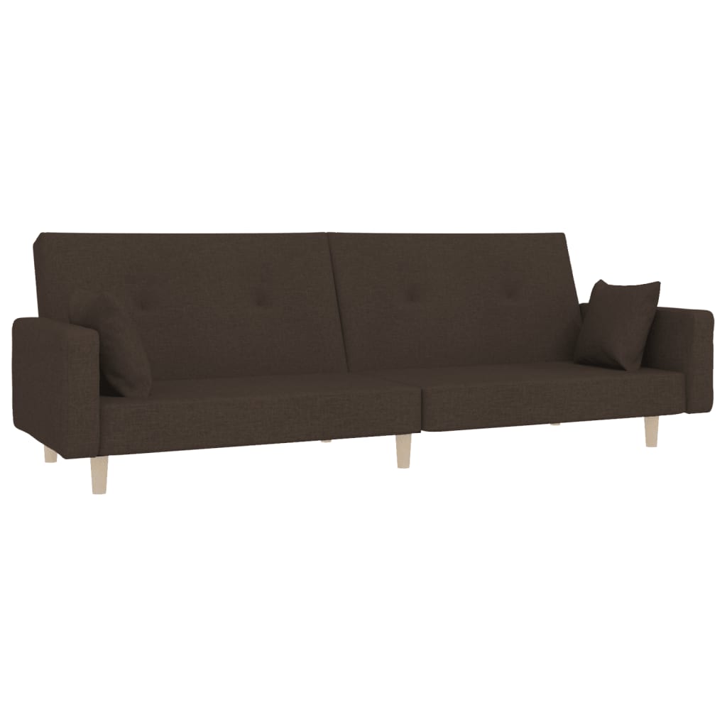 Canapea Extensibilă Cu 2 Locuri, 2 Perne, , Textil