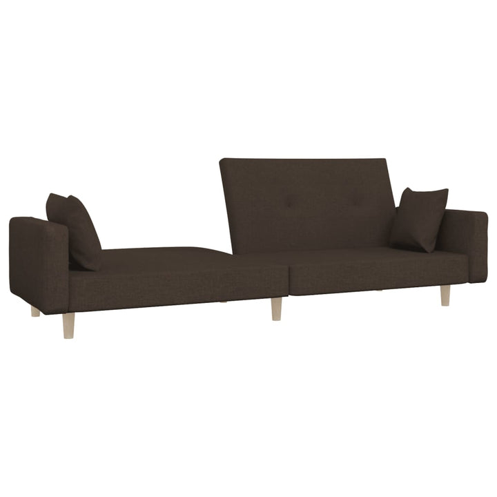Canapea Extensibilă Cu 2 Locuri, 2 Perne, , Textil