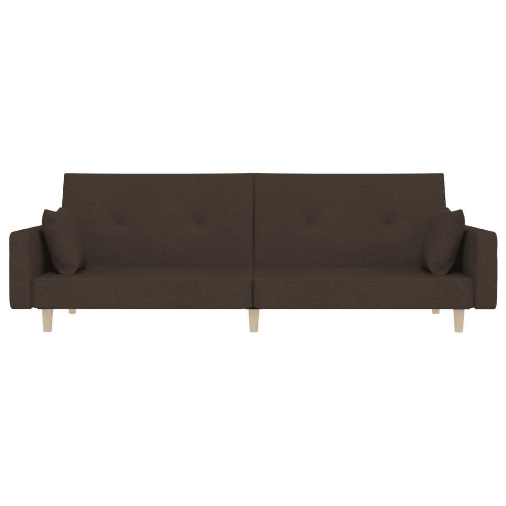 Canapea Extensibilă Cu 2 Locuri, 2 Perne, , Textil