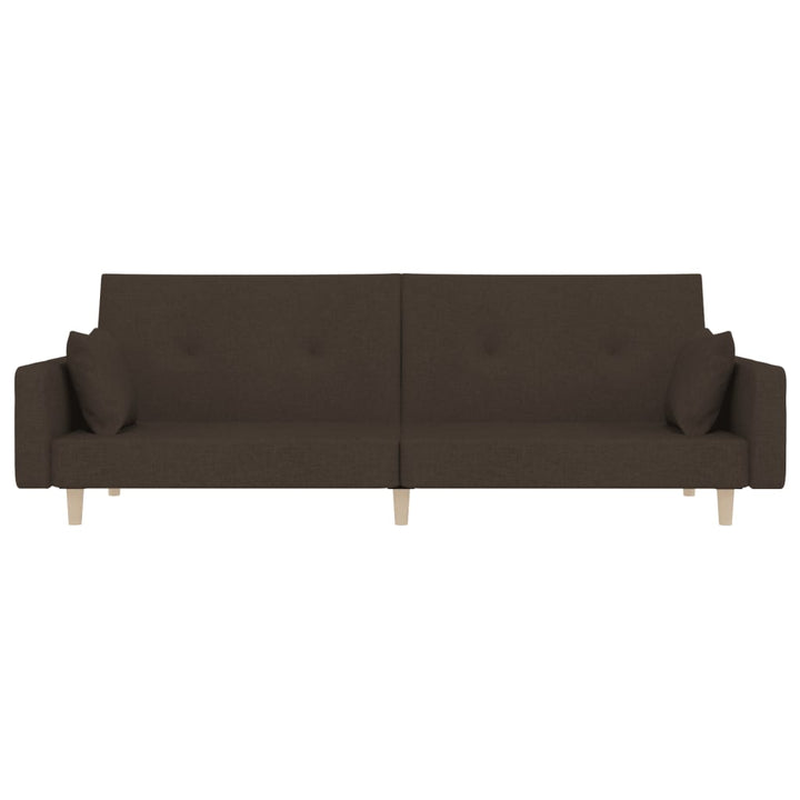Canapea Extensibilă Cu 2 Locuri, 2 Perne, , Textil