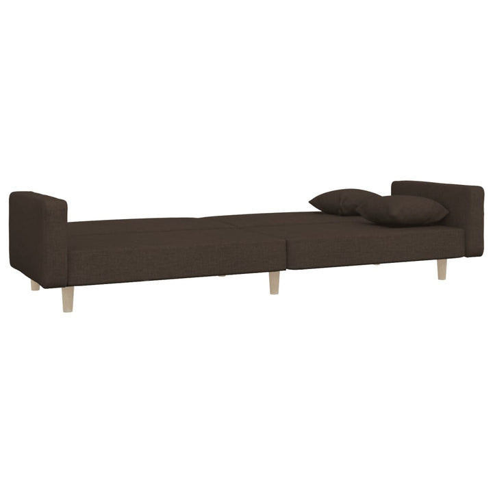 Canapea Extensibilă Cu 2 Locuri, 2 Perne, , Textil