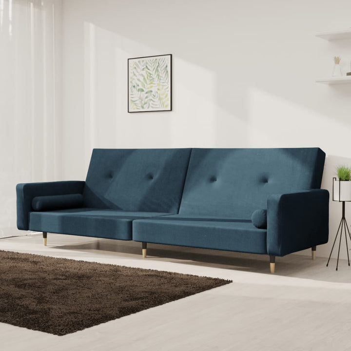 Canapea Extensibilă Cu 2 Locuri, 2 Perne, , Catifea