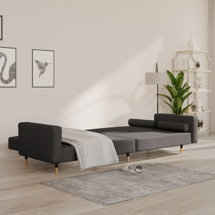 Canapea Extensibilă Cu 2 Locuri, 2 Perne, , Catifea