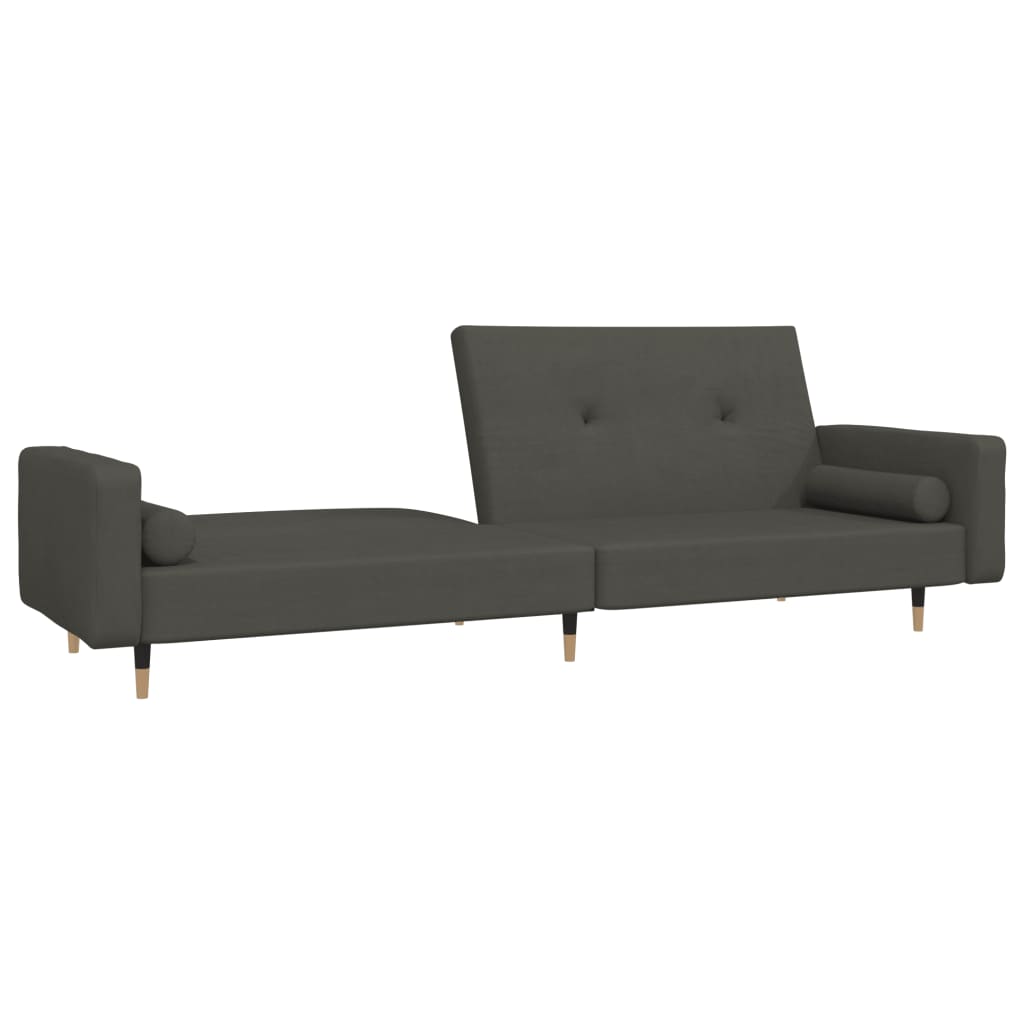 Canapea Extensibilă Cu 2 Locuri, 2 Perne, , Catifea