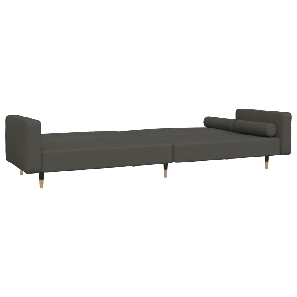 Canapea Extensibilă Cu 2 Locuri, 2 Perne, , Catifea