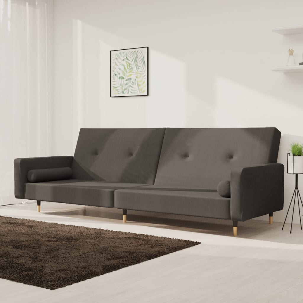 Canapea Extensibilă Cu 2 Locuri, 2 Perne, , Catifea