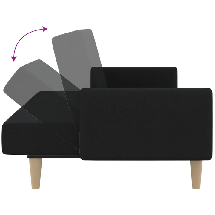 Canapea Extensibilă Cu 2 Locuri, , Material Textil