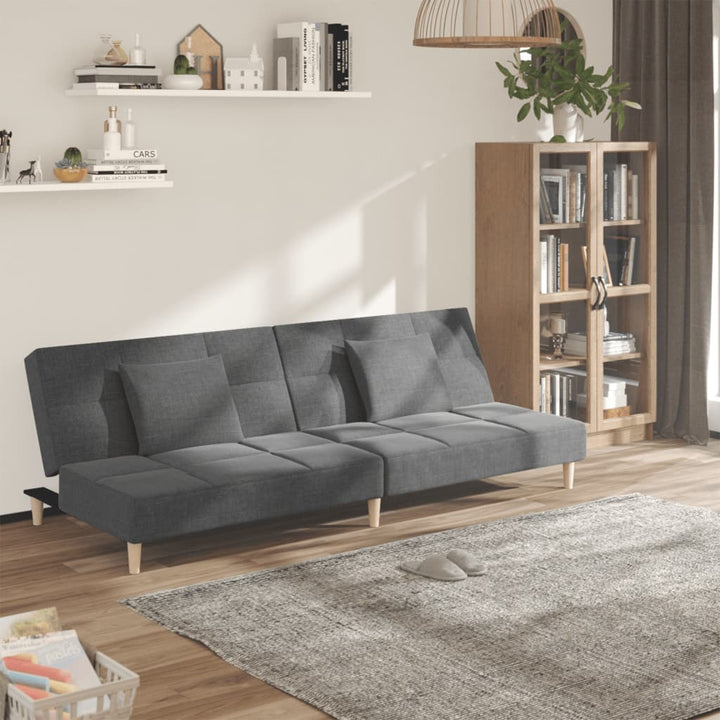 Canapea Extensibilă Cu 2 Locuri, 2 Perne, , Textil
