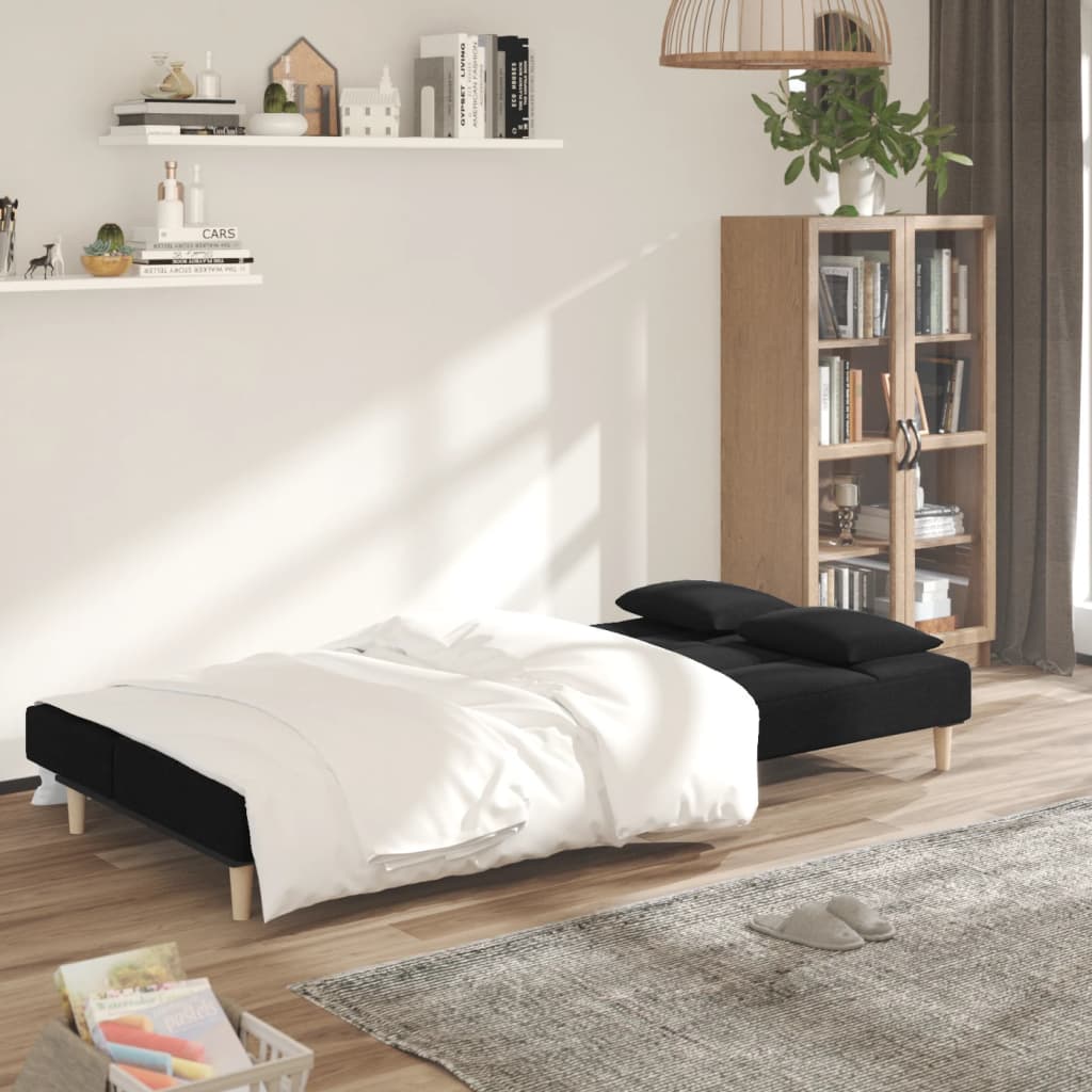 Canapea Extensibilă Cu 2 Locuri, 2 Perne, , Textil