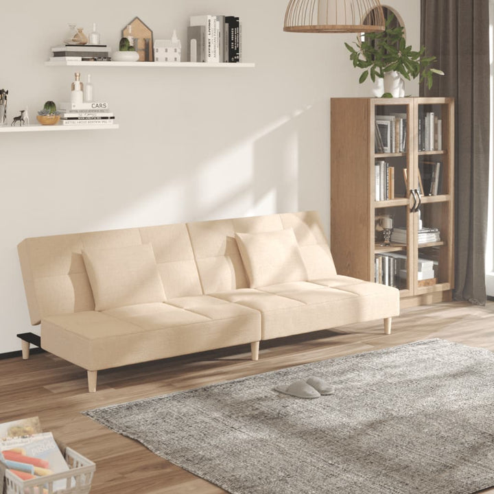 Canapea Extensibilă Cu 2 Locuri, 2 Perne, , Textil