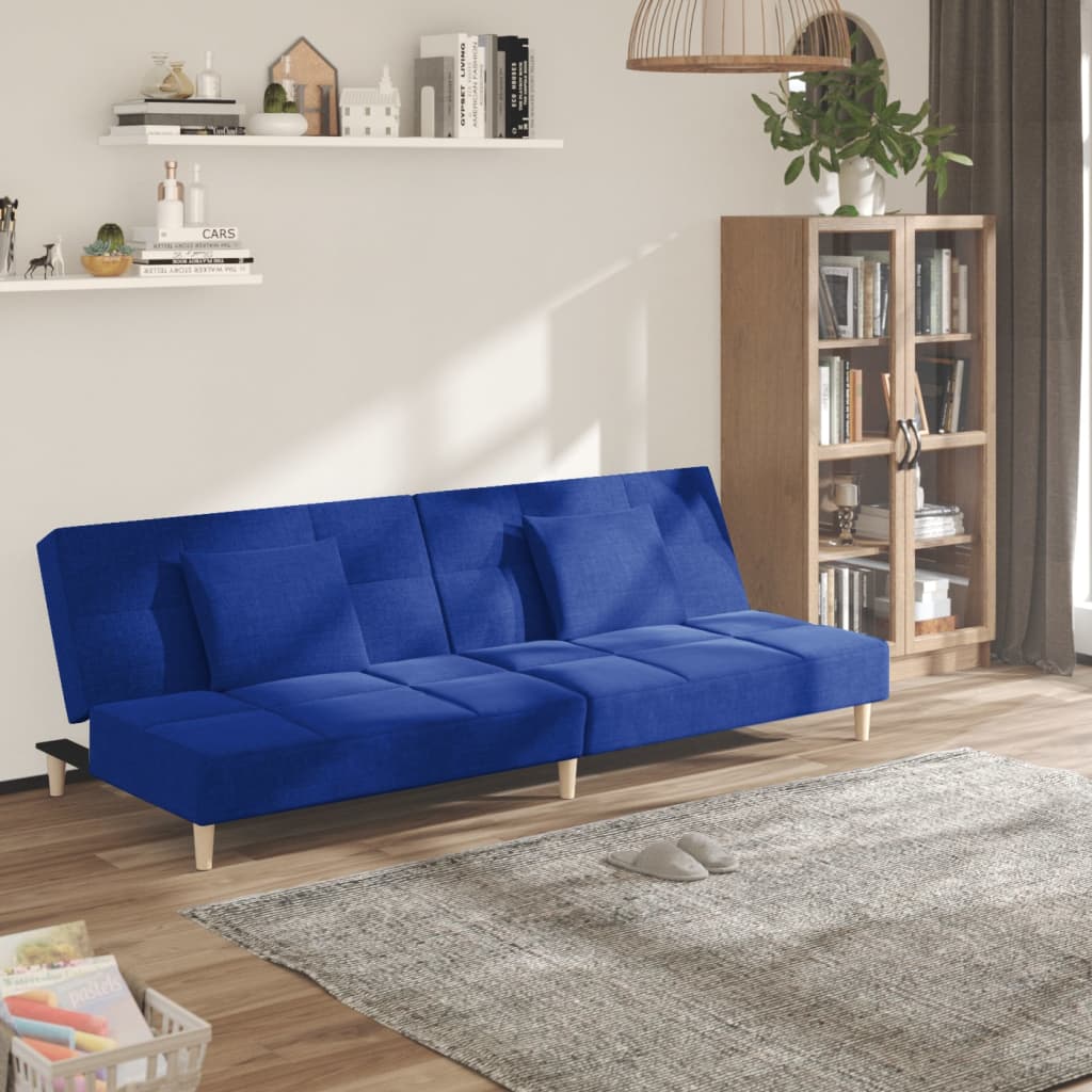 Canapea Extensibilă Cu 2 Locuri, 2 Perne, , Textil