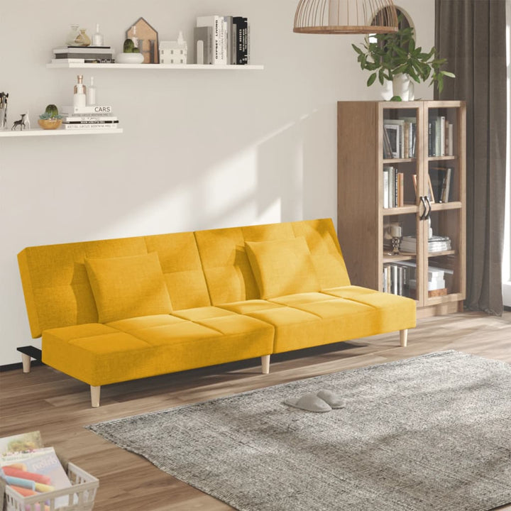 Canapea Extensibilă Cu 2 Locuri, 2 Perne, , Textil