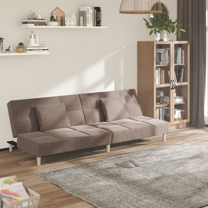 Canapea Extensibilă Cu 2 Locuri, 2 Perne, , Textil