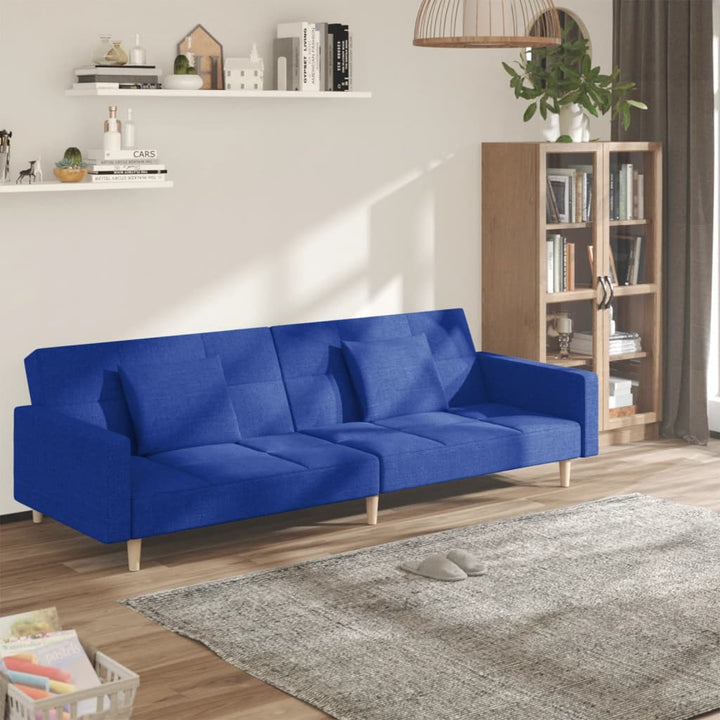 Canapea Extensibilă Cu 2 Locuri, 2 Perne, , Textil