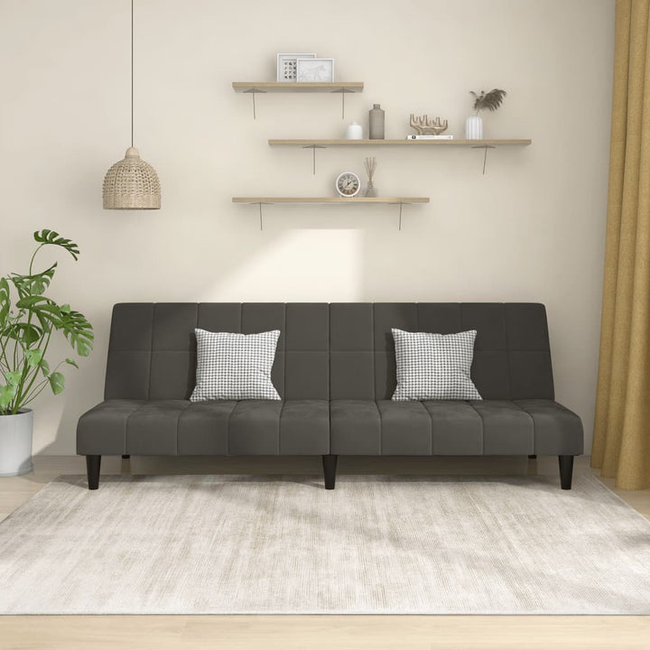 Canapea Extensibilă Cu 2 Locuri, 2 Perne, , Catifea