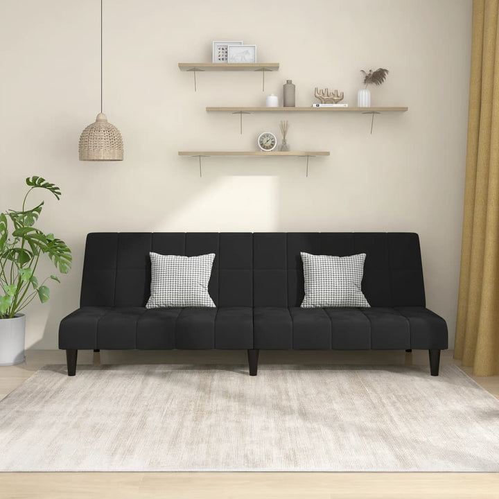 Canapea Extensibilă Cu 2 Locuri, 2 Perne, , Catifea