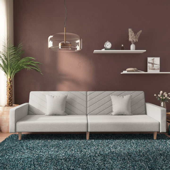 Canapea Extensibilă Cu 2 Locuri, 2 Perne, , Textil