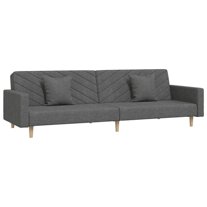 Canapea Extensibilă Cu 2 Locuri, 2 Perne, , Textil