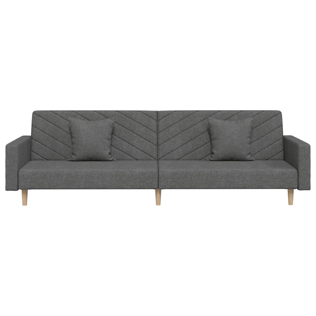 Canapea Extensibilă Cu 2 Locuri, 2 Perne, , Textil