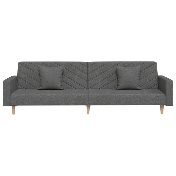 Canapea Extensibilă Cu 2 Locuri, 2 Perne, , Textil