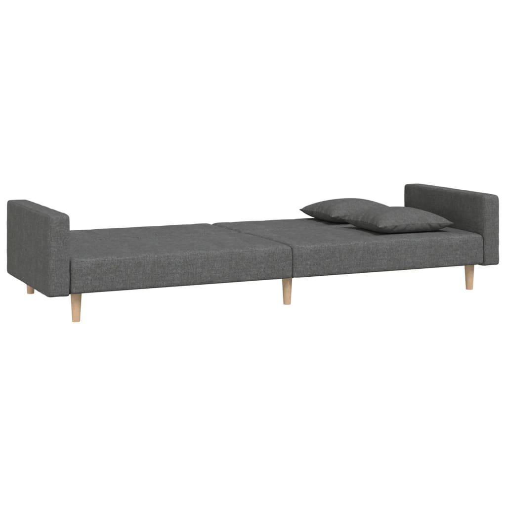 Canapea Extensibilă Cu 2 Locuri, 2 Perne, , Textil