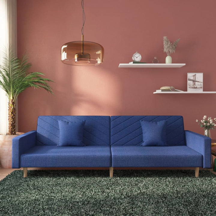 Canapea Extensibilă Cu 2 Locuri, 2 Perne, , Textil