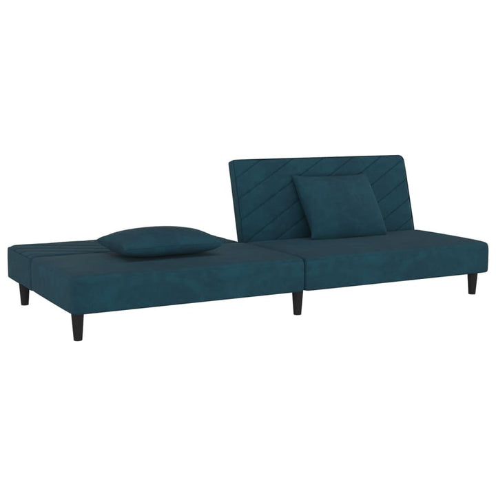 Canapea Extensibilă Cu 2 Locuri, 2 Perne, , Catifea