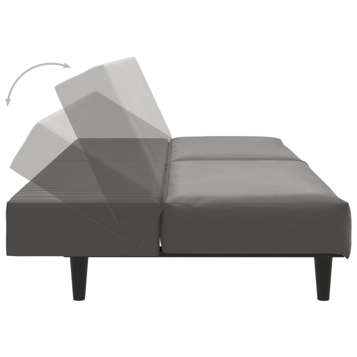 Canapea Cu 2 Locuri, , Piele Ecologică