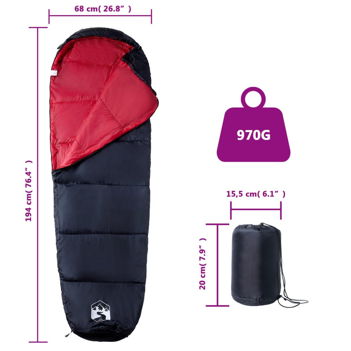 Sac De Dormit Tip Mumie Pentru Adulți De Camping, 3 Anotimpuri