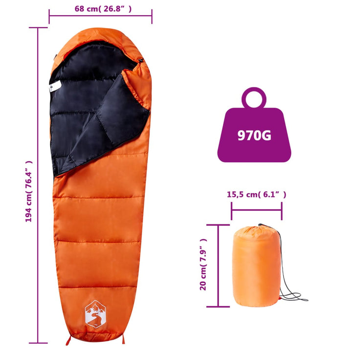 Sac De Dormit Tip Mumie Pentru Adulți De Camping, 3 Anotimpuri