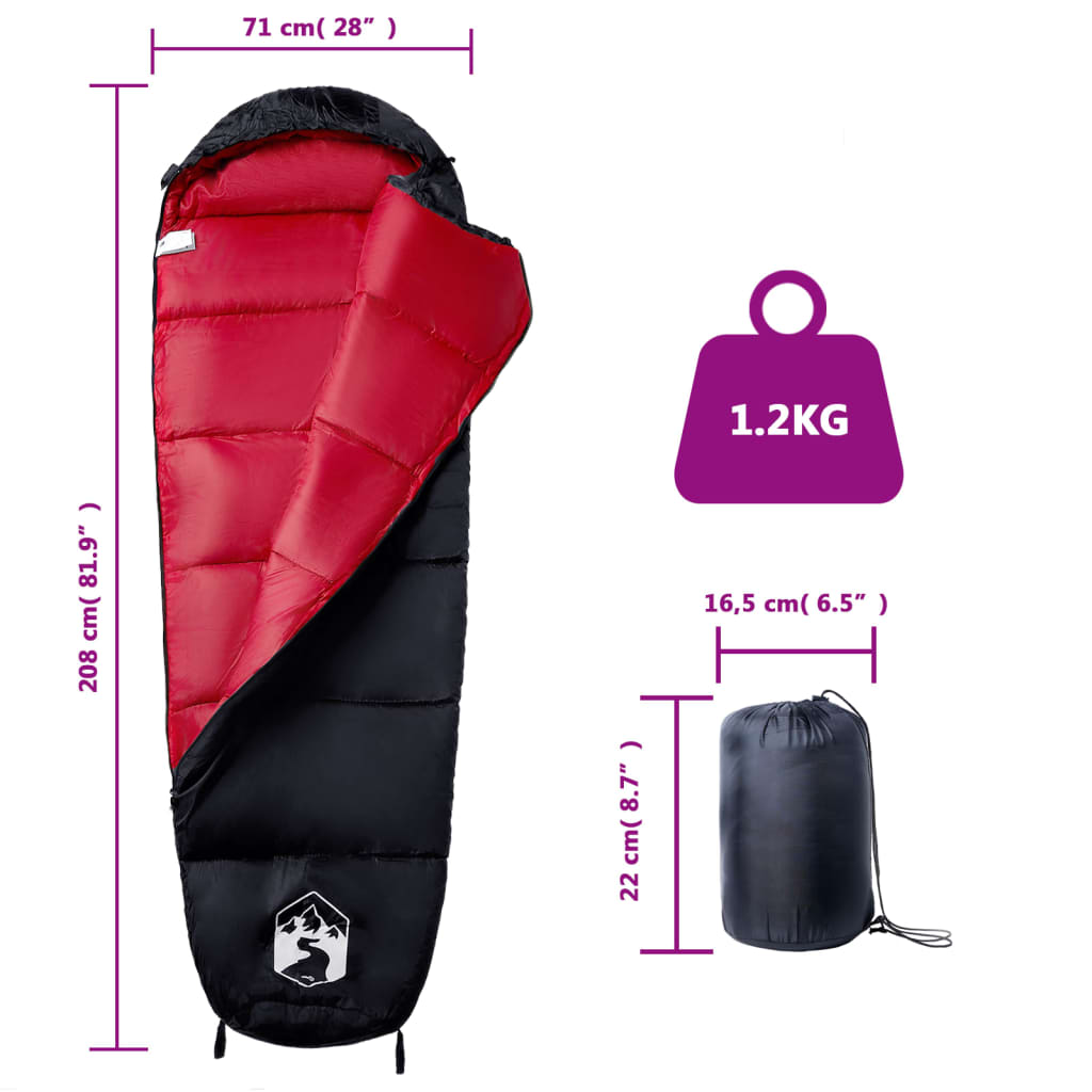 Sac De Dormit Tip Mumie Pentru Adulți De Camping, 3 Anotimpuri