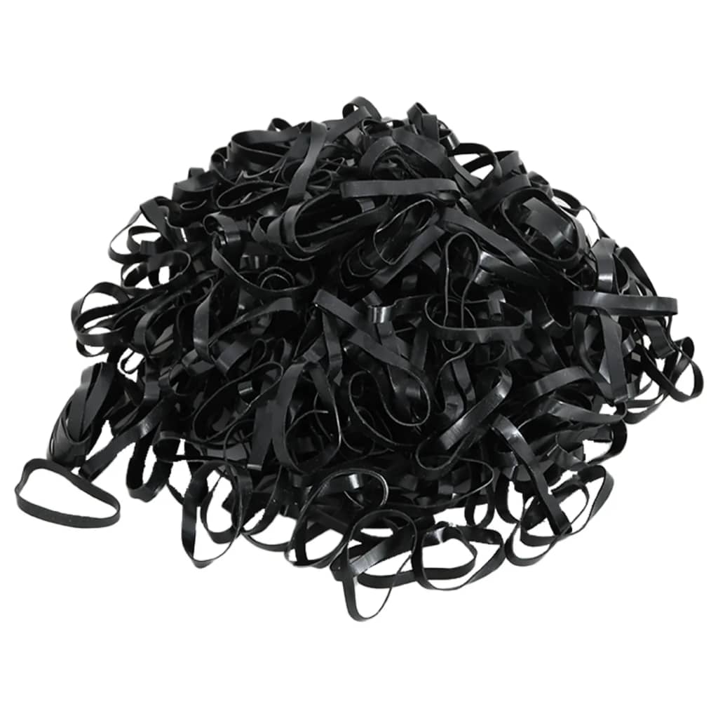 Benzi De Împletit Pentru Cal 1500 Buc. Negru Silicon