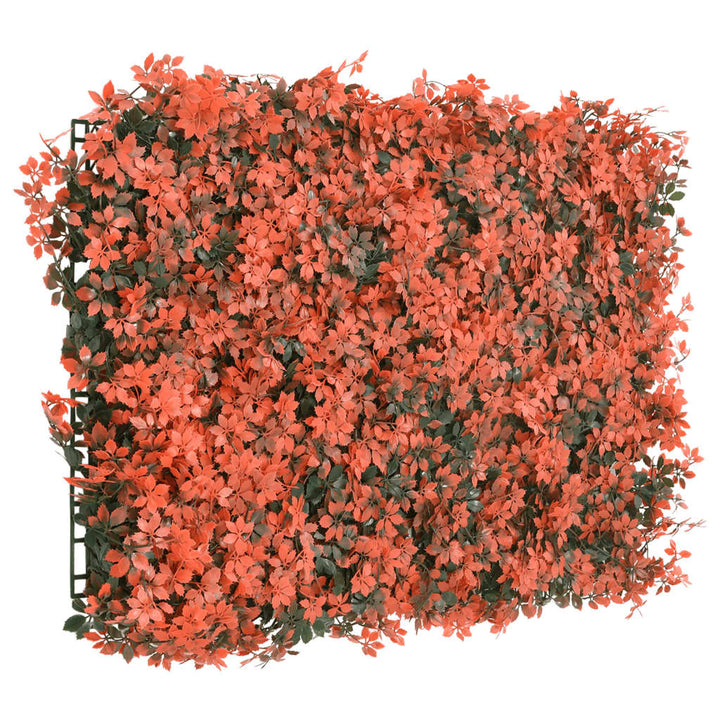   Gard Din Frunze Arțar Artificiale 6 Buc. Roșu Deschis 40X60 Cm