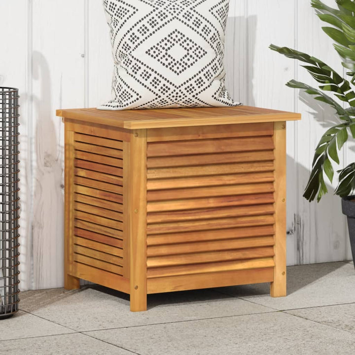 Ladă Depozitare Grădină Cu Grilaj 113X50X56Cm Lemn Masiv Acacia