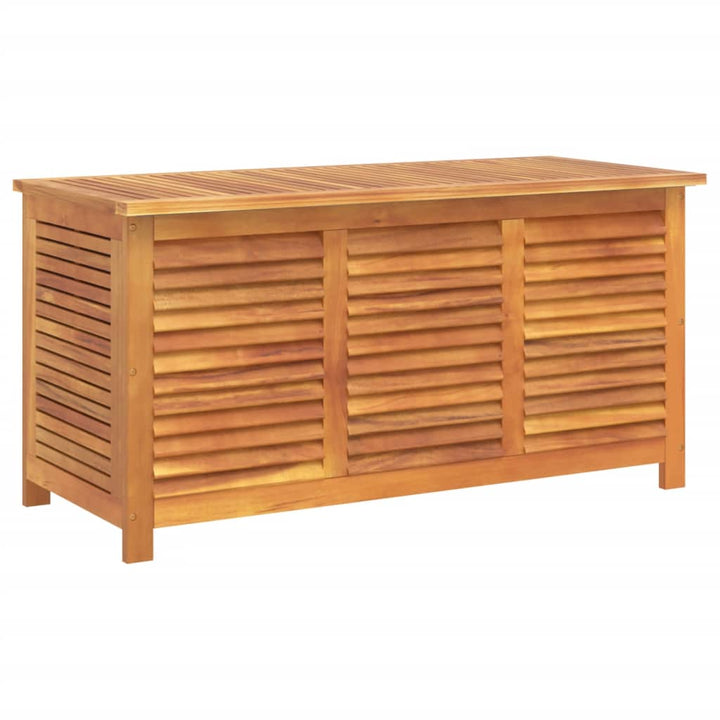 Ladă Depozitare Grădină Cu Grilaj 113X50X56Cm Lemn Masiv Acacia