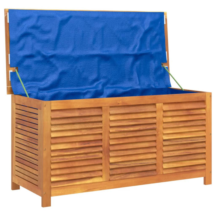Ladă Depozitare Grădină Cu Grilaj 113X50X56Cm Lemn Masiv Acacia