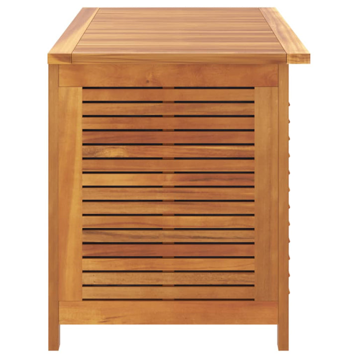 Ladă Depozitare Grădină Cu Grilaj 113X50X56Cm Lemn Masiv Acacia