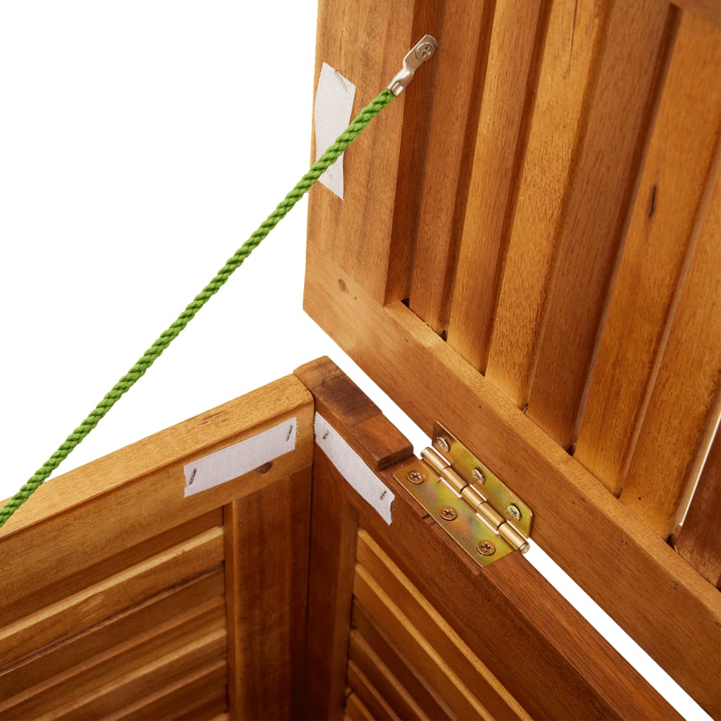 Ladă Depozitare Grădină Cu Grilaj 113X50X56Cm Lemn Masiv Acacia