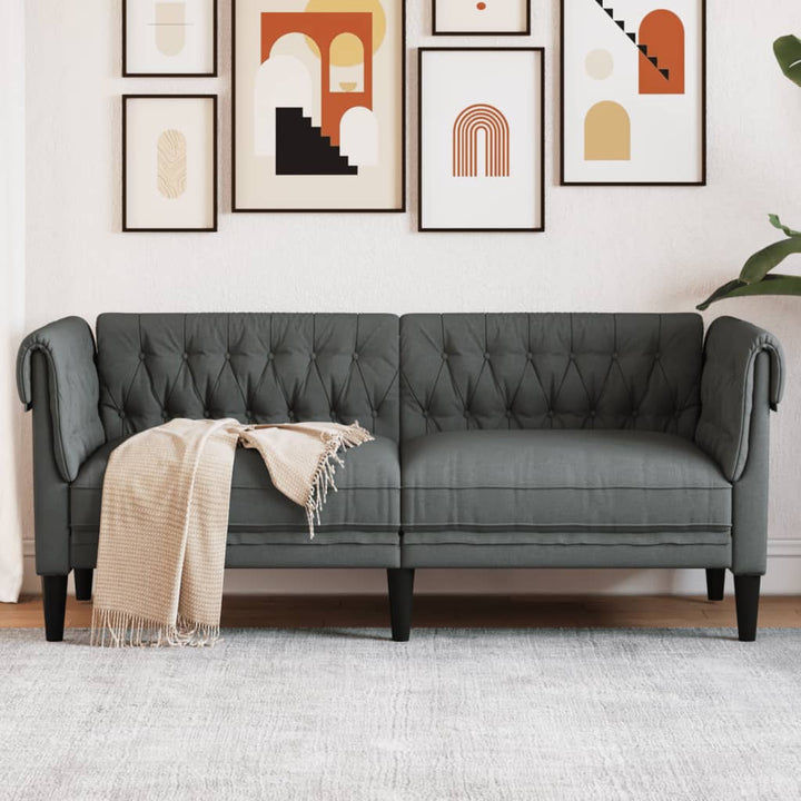Canapea Chesterfield Cu 3 Locuri, , Material Textil