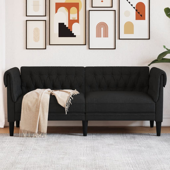 Canapea Chesterfield Cu 3 Locuri, , Material Textil