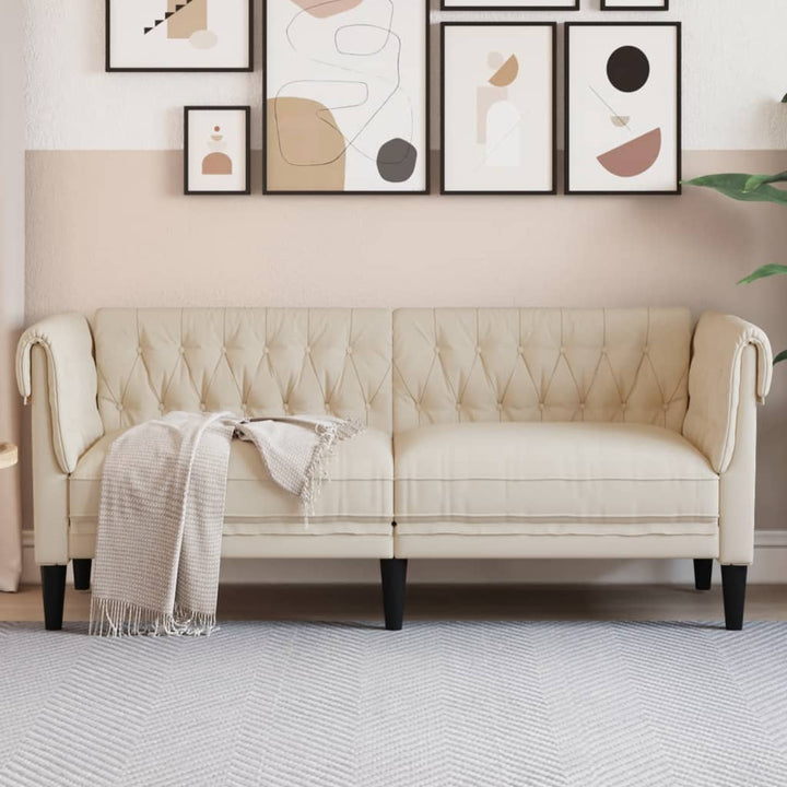 Canapea Chesterfield Cu 3 Locuri, , Material Textil