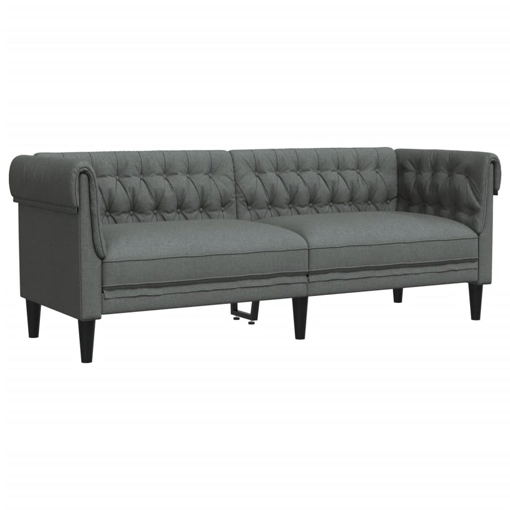 Canapea Chesterfield Cu 3 Locuri, , Material Textil
