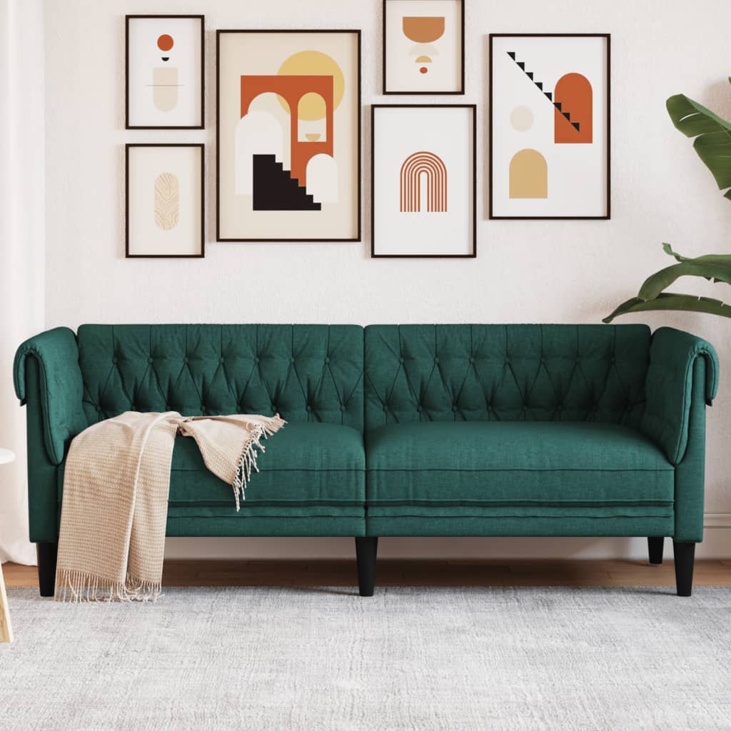 Canapea Chesterfield Cu 3 Locuri, , Material Textil