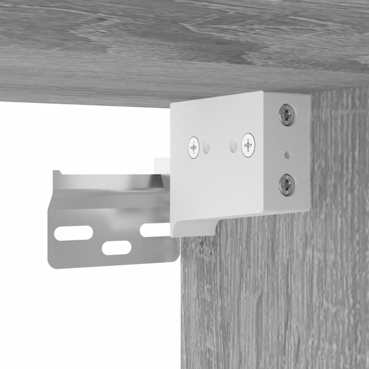 Set Mobilier De Baie, 3 Piese, Gri Sonoma, Lemn Prelucrat